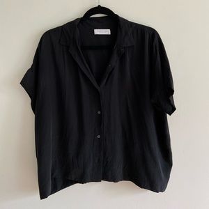Everlane 100% Clean Silk Short Sleeve Square Shirt